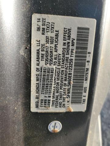 Photo 14 from auction – 2014 HONDA ODYSSEY EX with VIN 5FNRL5H60EB123259