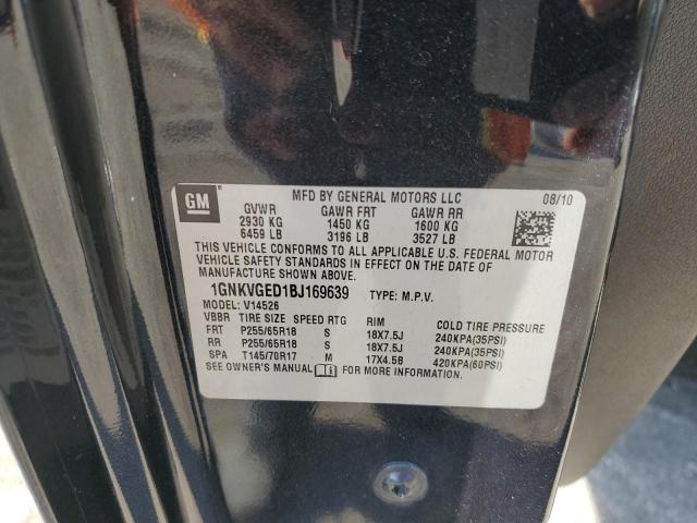 Photo 14 from auction – 2011 CHEVROLET TRAVERSE L with VIN 1GNKVGED1BJ169639