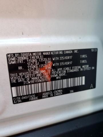 Photo 14 from auction – 2024 TOYOTA RAV4 XLE with VIN 2T3W1RFV5RW301032