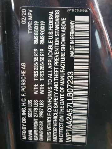Photo 14 from auction – 2020 PORSCHE MACAN with VIN WP1AA2A57LLB07233