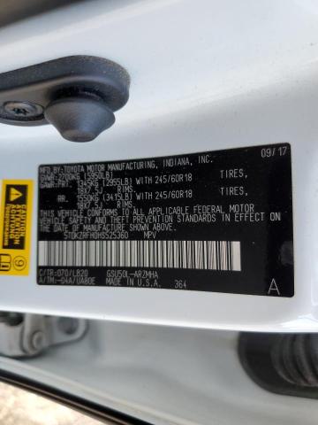 Photo 14 from auction – 2017 TOYOTA HIGHLANDER with VIN 5TDKZRFH0HS525360
