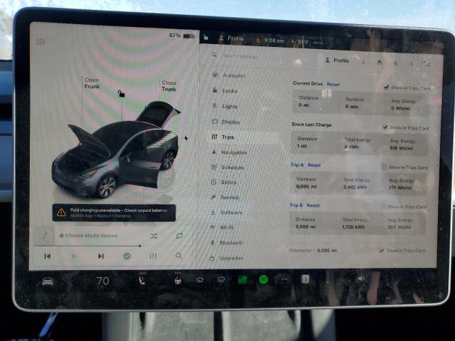 Photo 9 from auction – 2023 TESLA MODEL Y with VIN 7SAYGAEEXPF979422