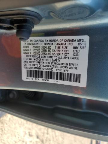 Photo 14 from auction – 2016 HONDA CRV with VIN 2HKRM4H41GH637020