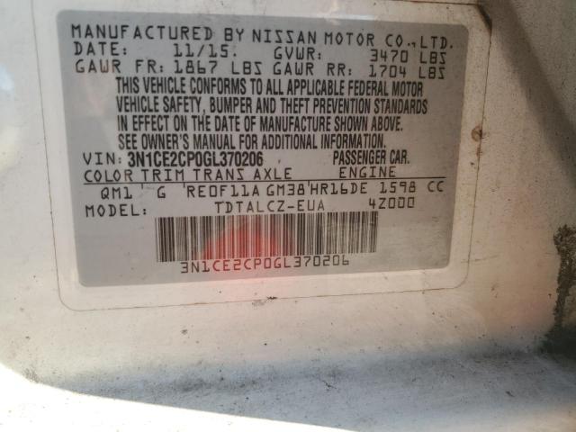 Photo 14 from auction – 2016 NISSAN VERSA NOTE with VIN 3N1CE2CP0GL370206