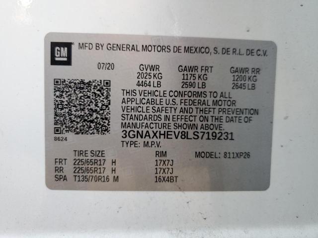 Photo 14 from auction – 2020 CHEVROLET EQUINOX LS with VIN 3GNAXHEV8LS719231