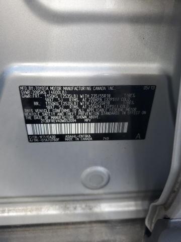 Photo 14 from auction – 2013 TOYOTA RAV4 LIMIT with VIN 2T3DFREV4DW052094