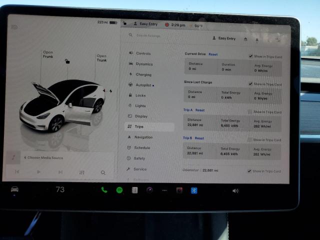 Photo 9 from auction – 2023 TESLA MODEL Y with VIN 7SAYGDEE5PF812029