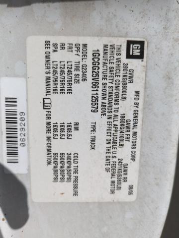 Photo 14 from auction – 2006 CHEVROLET EXPRESS G2 with VIN 1GCGG25V661125579