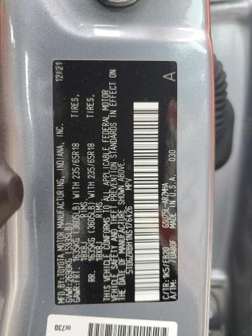 Photo 14 from auction – 2022 TOYOTA HIGHLANDER with VIN 5TDGZRBH1NS176426