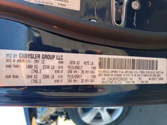 Photo 14 from auction – 2012 JEEP PATRIOT LA with VIN 1C4NJRFB7CD662283