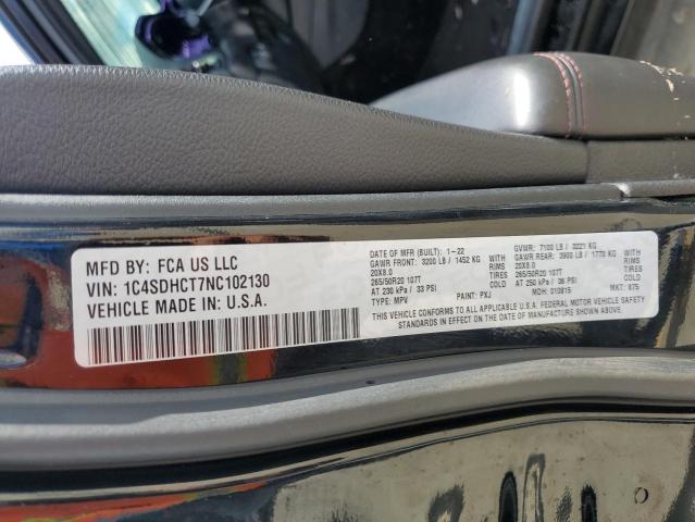 Photo 14 from auction – 2022 DODGE DURANGO R/ with VIN 1C4SDHCT7NC102130