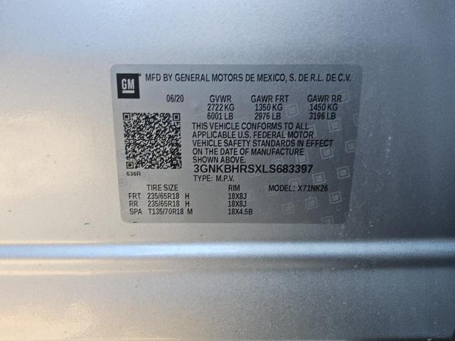 Photo 14 from auction – 2020 CHEVROLET BLAZER 2LT with VIN 3GNKBHRSXLS683397