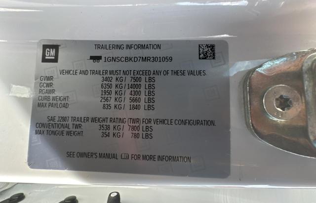 Photo 10 from auction – 2021 CHEVROLET SUBURBAN C with VIN 1GNSCBKD7MR301059