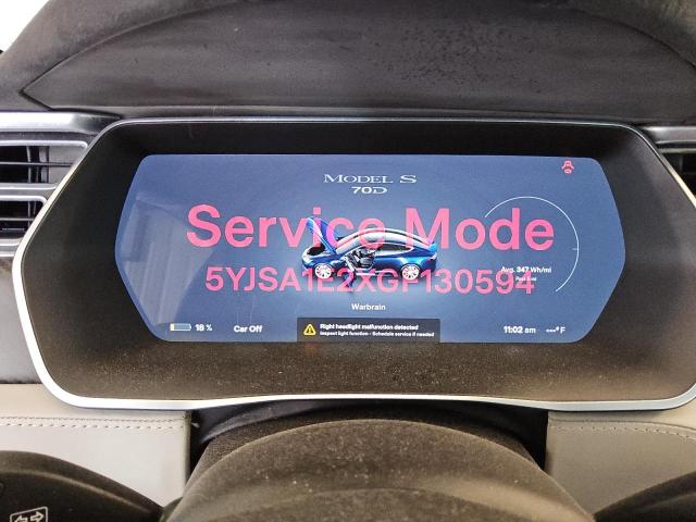 Photo 9 from auction – 2016 TESLA MODEL S with VIN 5YJSA1E2XGF130594