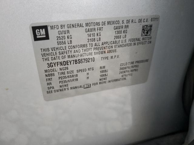 Photo 14 from auction – 2011 CADILLAC SRX LUXURY with VIN 3GYFNDEY7BS679210