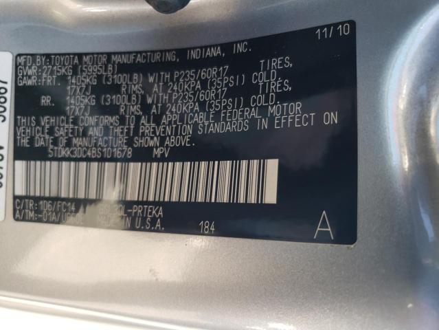 Photo 14 from auction – 2011 TOYOTA SIENNA LE with VIN 5TDKK3DC4BS101678