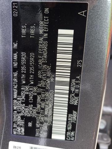 Photo 14 from auction – 2021 TOYOTA HIGHLANDER with VIN 5TDDZRBH7MS535053