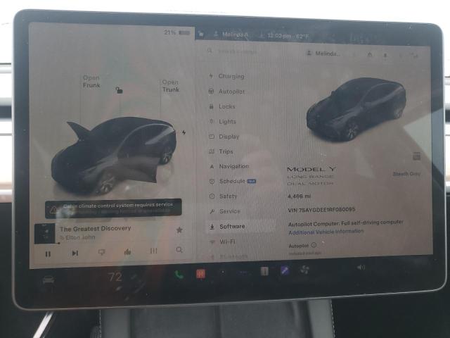 Photo 9 from auction – 2024 TESLA MODEL Y with VIN 7SAYGDEE1RF080095