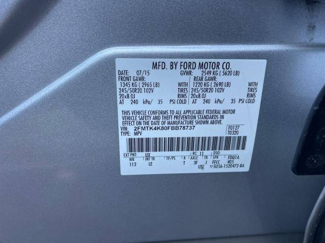 Photo 10 from auction – 2015 FORD EDGE TITAN with VIN 2FMTK4K80FBB78737