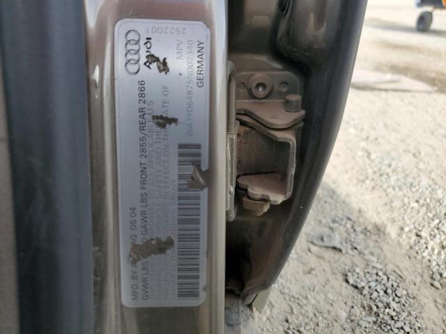 Photo 14 from auction – 2005 AUDI A6 ALLROAD with VIN WA1YD64B75N002340