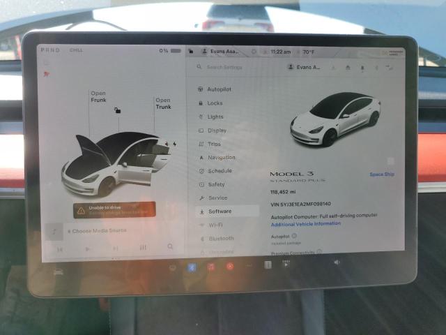 Photo 9 from auction – 2021 TESLA MODEL 3 with VIN 5YJ3E1EA2MF098140