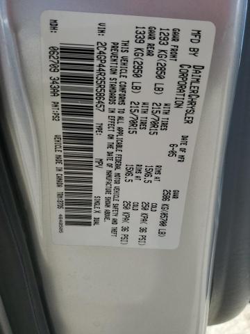 Photo 14 from auction – 2005 CHRYSLER TOWN & COU with VIN 2C4GP44R35R586457