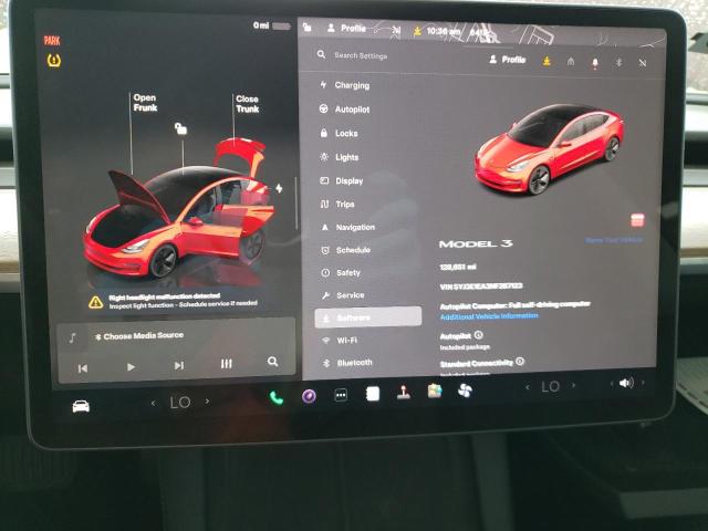 Photo 9 from auction – 2022 TESLA MODEL 3 with VIN 5YJ3E1EA3NF287123