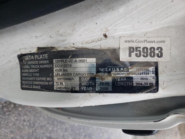 Photo 14 from auction – 2008 CHEVROLET UPLANDER I with VIN 1GBDV13W68D121729