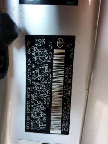 Photo 14 from auction – 2005 TOYOTA SCION TC with VIN JTKDE177650056536