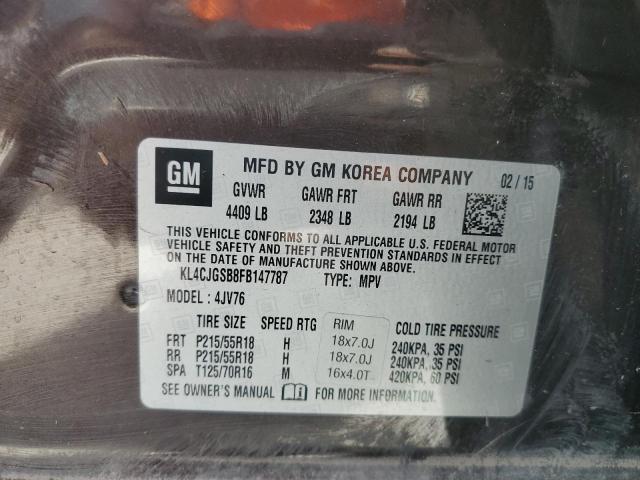 Photo 14 from auction – 2015 BUICK ENCORE with VIN KL4CJGSB8FB147787