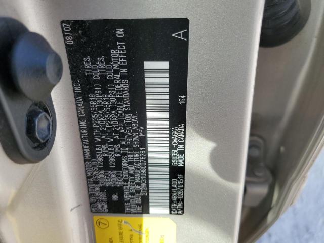 Photo 14 from auction – 2008 LEXUS RX 350 with VIN 2T2HK31U98C076281