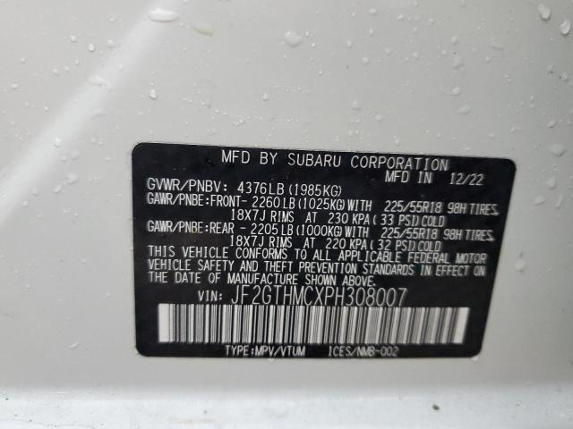 Photo 14 from auction – 2023 SUBARU CROSSTREK with VIN JF2GTHMCXPH308007
