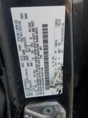 Photo 14 from auction – 2015 FORD ESCAPE TIT with VIN 1FMCU9J93FUA97338