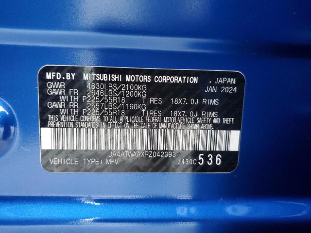 Photo 14 from auction – 2024 MITSUBISHI ECLIPSE CR with VIN JA4ATWAAXRZ042393