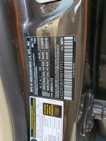 Photo 14 from auction – 2015 MERCEDES-BENZ ML 350 with VIN 4JGDA5JB3FA617211