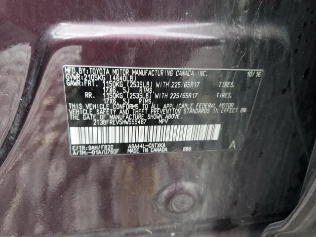 Photo 14 from auction – 2017 TOYOTA RAV4 LE with VIN 2T3BFREV5HW555467