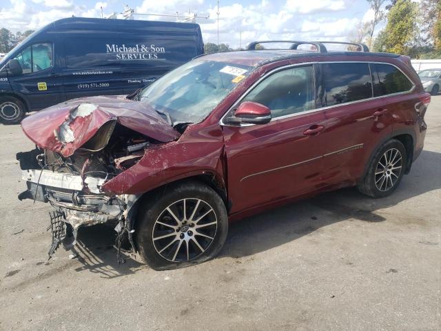 TOYOTA HIGHLANDER 2018 with VIN 5TDJZRFH8JS854132 - Photo from auction