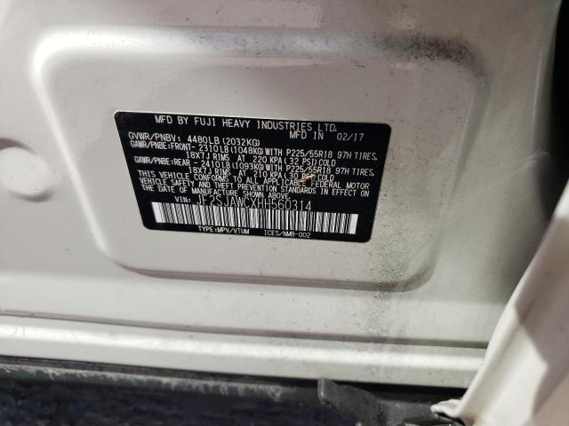 Photo 14 from auction – 2017 SUBARU FORESTER 2 with VIN JF2SJAWCXHH560314