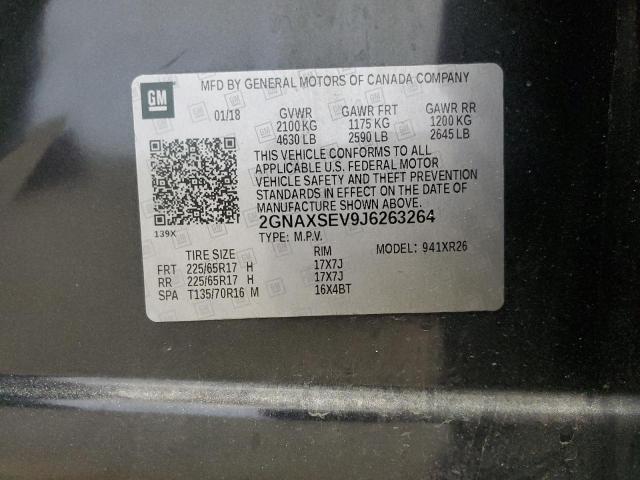 Photo 14 from auction – 2018 CHEVROLET EQUINOX LT with VIN 2GNAXSEV9J6263264
