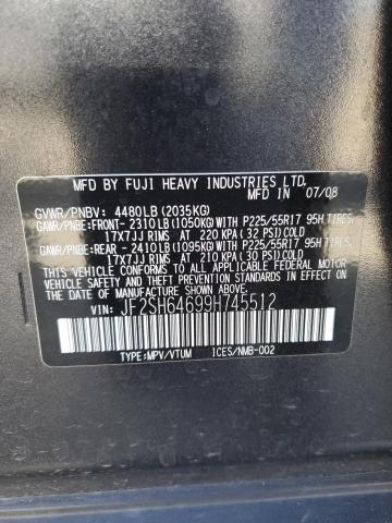 Photo 14 from auction – 2009 SUBARU FORESTER 2 with VIN JF2SH64699H745512