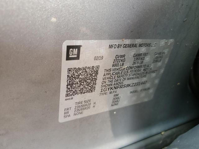 Photo 14 from auction – 2019 CADILLAC XT5 PREMIU with VIN 1GYKNFRS8KZ231447