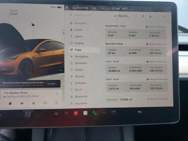 Photo 9 from auction – 2023 TESLA MODEL 3 with VIN 5YJ3E1EC5PF634522