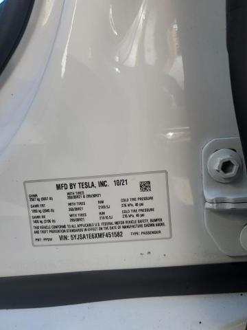 Photo 14 from auction – 2021 TESLA MODEL S with VIN 5YJSA1E6XMF451582