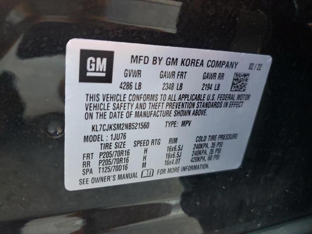 Photo 14 from auction – 2022 CHEVROLET TRAX LS with VIN KL7CJKSM2NB521560