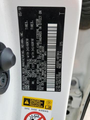 Photo 14 from auction – 2018 TOYOTA HIGHLANDER with VIN 5TDZARFH4JS038917