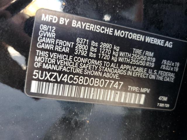Photo 14 from auction – 2013 BMW X5 XDRIVE3 with VIN 5UXZV4C58D0B07747