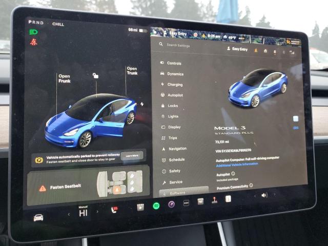 Photo 9 from auction – 2020 TESLA MODEL 3 with VIN 5YJ3E1EA9LF806270