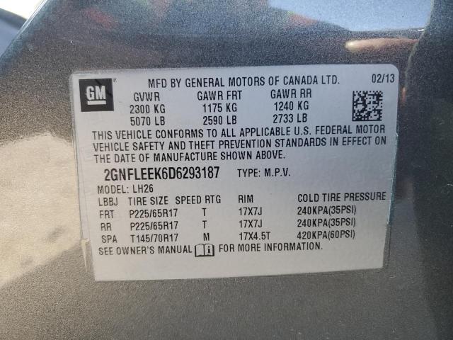 Photo 14 from auction – 2013 CHEVROLET EQUINOX LT with VIN 2GNFLEEK6D6293187