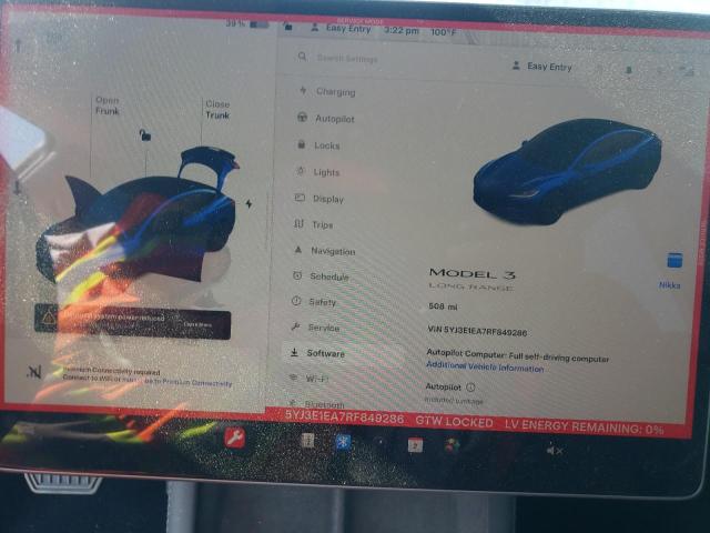 Photo 9 from auction – 2024 TESLA MODEL 3 with VIN 5YJ3E1EA7RF849286