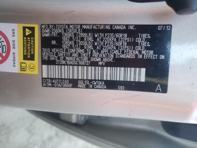 Photo 14 from auction – 2013 LEXUS RX 350 BAS with VIN 2T2BK1BA0DC168727